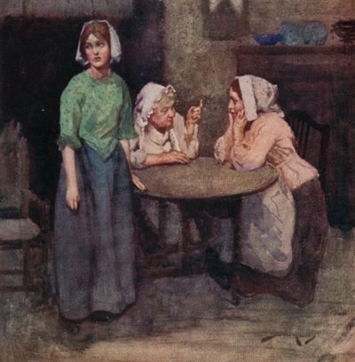 Oliver Goldsmith による The Deserted Village のイラスト (カラーリソ) 作： William Lee Hankey