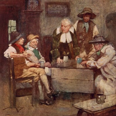 Oliver Goldsmith による The Deserted Village のイラスト (カラーリソ) 作： William Lee Hankey