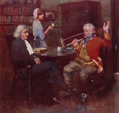 Oliver Goldsmith による The Deserted Village のイラスト (カラーリソ) 作： William Lee Hankey