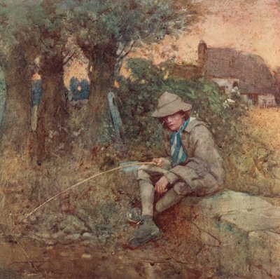 Oliver Goldsmith による The Deserted Village のイラスト (カラーリソ) 作： William Lee Hankey