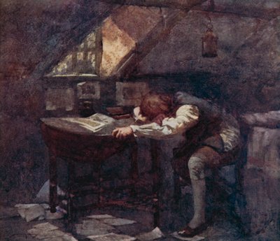 Oliver Goldsmith による The Deserted Village のイラスト (カラーリソ) 作： William Lee Hankey
