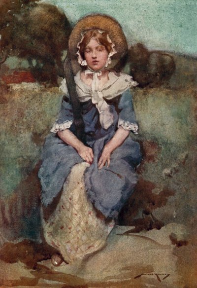 Illustration for The Deserted Village by Oliver Goldsmith (colour litho)   1449209   ja       japanese Successfully Translated  Original: Portrait of Isabella II as a child (oil on canvas) Translat: Portrait of Isabella II as a child (oil on canvas) 145090 作： William Lee Hankey