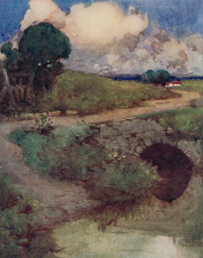 Oliver Goldsmith による The Deserted Village のイラスト (カラーリソ) 作： William Lee Hankey