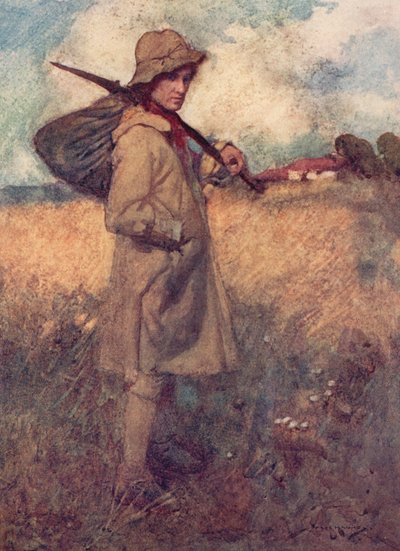 Oliver Goldsmith による The Deserted Village のイラスト (カラーリソ) 作： William Lee Hankey