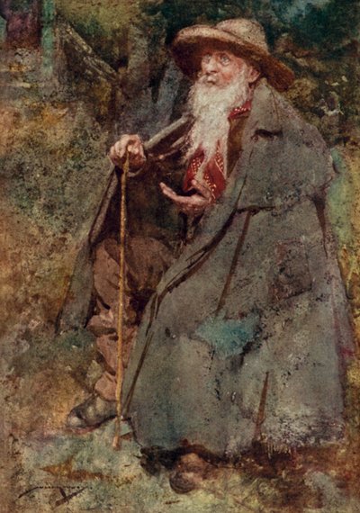 Oliver Goldsmith による The Deserted Village のイラスト (カラーリソ) 作： William Lee Hankey
