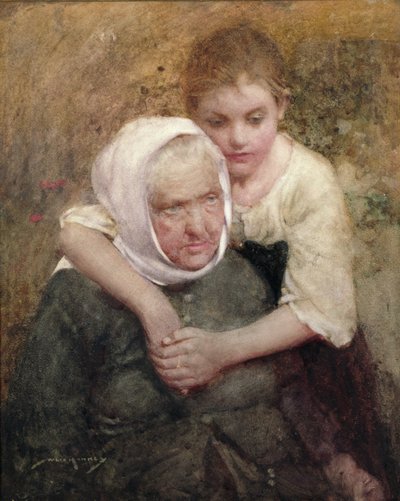 思い出（紙に水彩） 作： William Lee Hankey