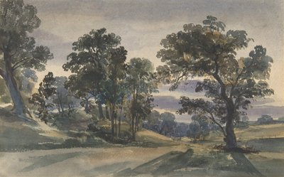 夕暮れのパークランドビュー 1879年頃 作： William Leighton Leitch