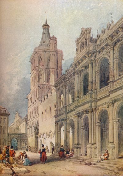 市庁舎、ケルン、c1841 作： William Leighton Leitch
