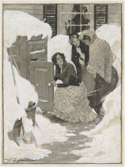本の挿絵のスケッチ 作： William Leroy Jacobs