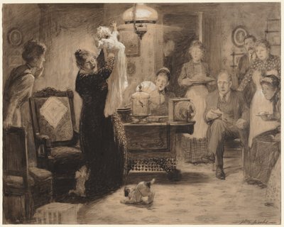 イラストへのスケッチ The Stationary Baby, 1912. 作： William Leroy Jacobs