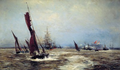 商売とシーパワー」1898年 作： William Lionel Wyllie