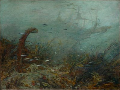 デイヴィ・ジョーンズのロッカー 1870-1920年頃（キャンバスに油彩） 作： William Lionel Wyllie