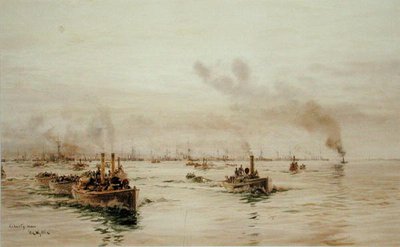 リバティ・メン（水彩・紙） 作： William Lionel Wyllie