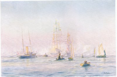 ポーツマスハーバー1912、1915 作： William Lionel Wyllie