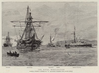 海軍の動員 作： William Lionel Wyllie