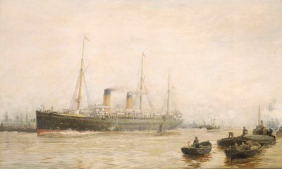 リバプールを去る「チュートン 作： William Lionel Wyllie