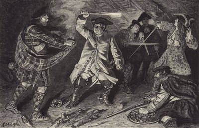 アバフォイルのクラチャンで宿で戦う 作： William Lockhart Bogle
