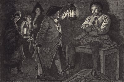ベイリーは刑務所でロブロイを発見する 作： William Lockhart Bogle