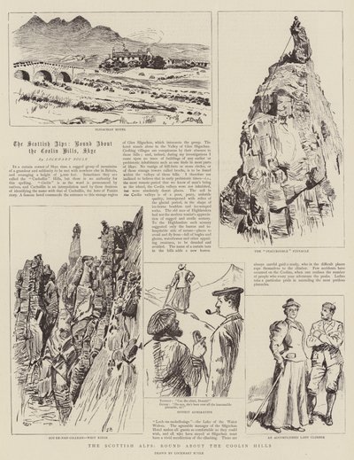 スコットランドアルプス、クーリンヒルズを巡る 作： William Lockhart Bogle