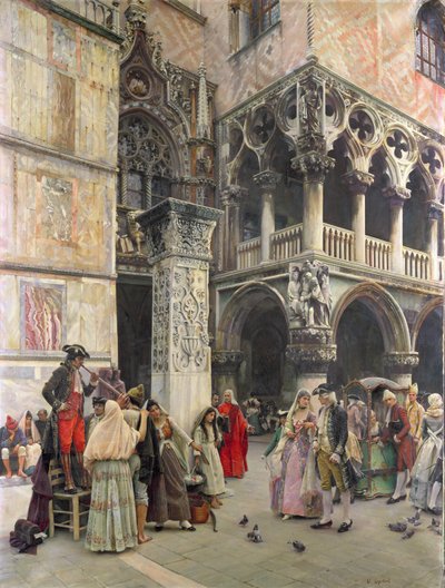 ピアツェッタ、18世紀、1859-92年 作： William Logsdail