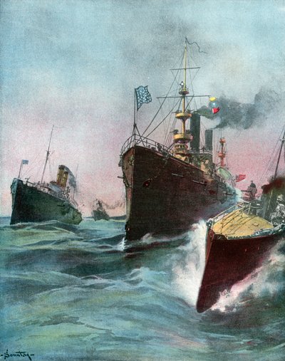アメリカ海軍の輸入巡洋艦 作： William Louis Jnr. Sonntag