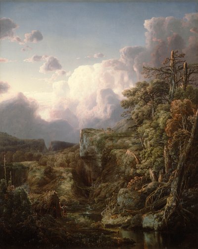 山の風景」1854年 作： William Louis Sonntag