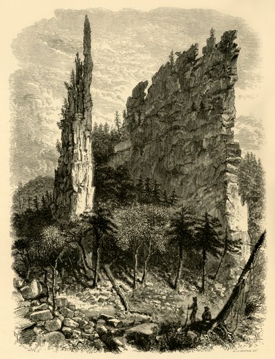 「カーズ ピナクルズ」、1872 年。 作： William Ludwell Sheppard