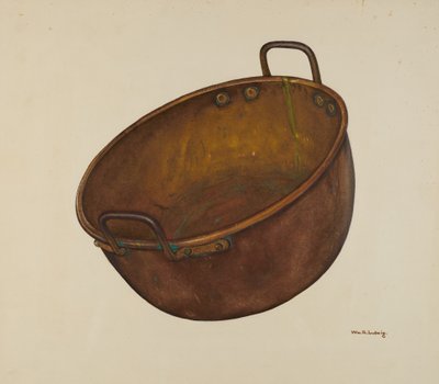 銅製の「飴の器」、1939年頃。 作： William Ludwig