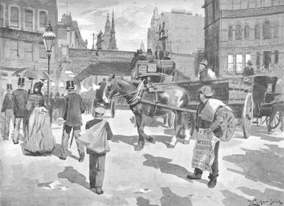 Ludgate Circus、1891 作： William Luker