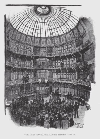 The Coal Exchange, Lower Thames Street (litho) 作： William Luker