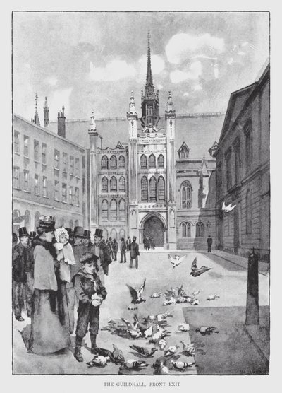 The Guildhall, Front Exit (litho) 作： William Luker