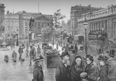 マンションハウスとイングランド銀行、1891 作： William Luker