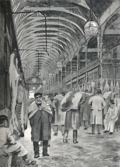メトロポリタン食肉市場、スミスフィールド、1891 作： William Luker