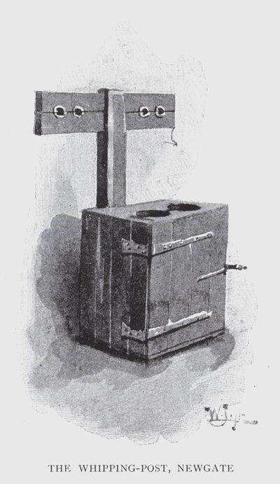 The Whipping-Post, Newgate (litho) 作： William Luker