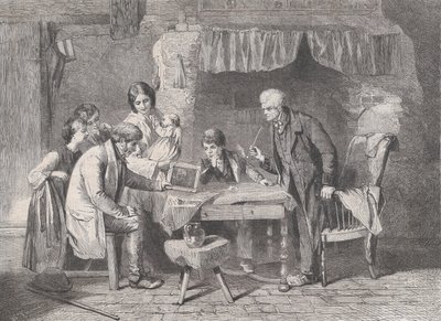 祖父の肖像画（『イラストレイテッド・ロンドン・ニュース』1862年1月4日号より 作： William Luson Thomas