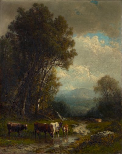 牛のある風景 作： William M. Hart