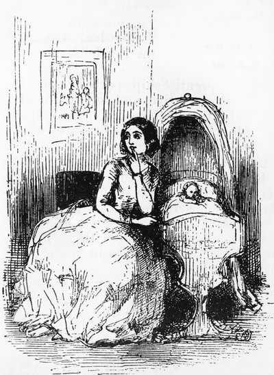 Ilustração para a história de Pendennis, suas fortunas e infortúnios, seus amigos e seu maior inimigo, romance de William Makepeace Thackeray (1811-1863), gravura após desenho de William Makepeace Thackeray (1811-1863), publicado em 1888, Boston 作： William Makepeace Thackeray