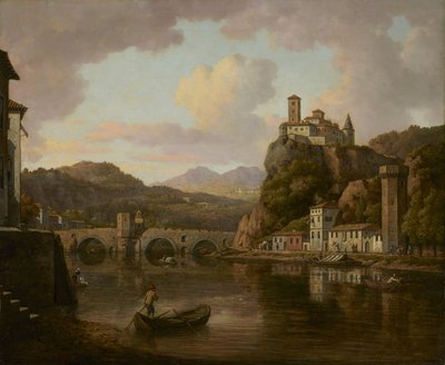 フランス、ローヌ河畔の城 作： William Marlow