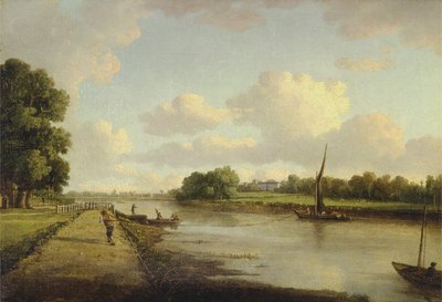 リッチモンドのテムズ川の眺め（？）、1776年頃（キャンバスに油彩） 作： William Marlow