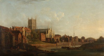 セヴァーンのウスター、1760年頃 作： William Marlow