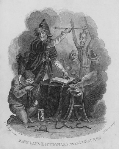 バークレイズ辞書、単語：Conjurer(彫刻) 作： William Marshall (after) Craig