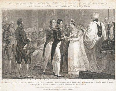 シャーロット王女の結婚式 作： William Marshall (after) Craig