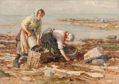 Mussel Gatherers（油彩・キャンバス 作： William Marshall Brown