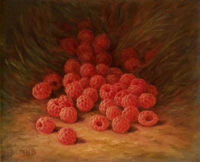 森の床の赤いラズベリー 1866年 （油彩・板） 作： William Mason Brown
