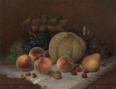 カンタロープのある静物 1880年頃 油彩・カンヴァス 作： William Mason Brown