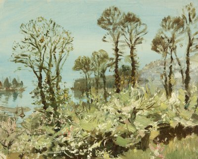 A Flowery Copse（油彩・キャンバス 作： William Matthew Hale