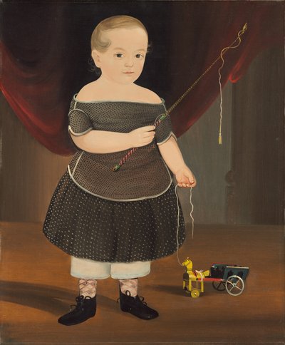 おもちゃの馬とワゴンを持つ少年 作： William Matthew Prior