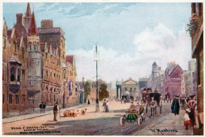 Broad St、Oxford、Balliol College 作： William Matthison