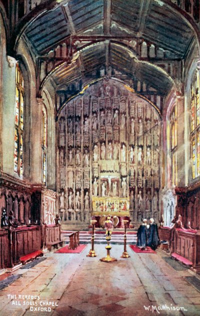 Reredos、オールソウルズチャペル、オックスフォード 作： William Matthison