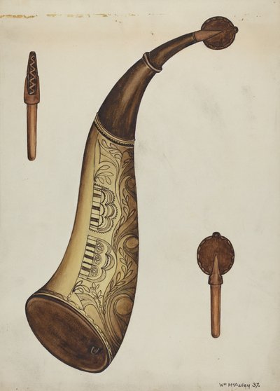 パウダーホーン、1937年 作： William McAuley